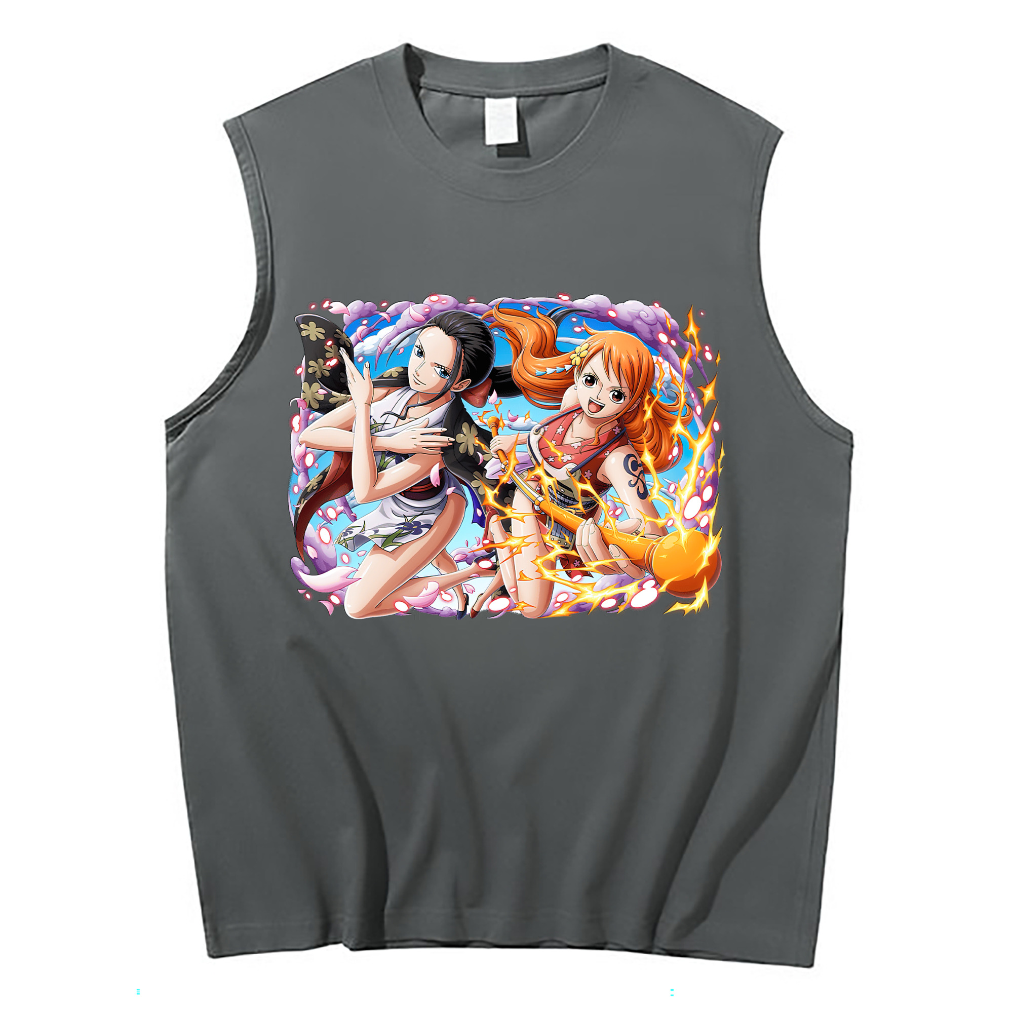 ワンピース ナミ ONE PIECE Nami コットン100％タンクトップ（フロントプリント）